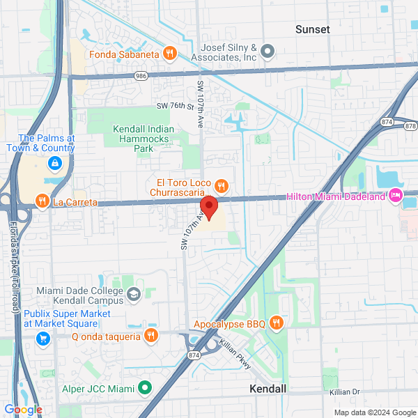 map of the area